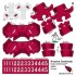 Arizona Cardinals NFL Home Uni-Forms, 11 Player Action Figure Kit, Primary 2005-2023