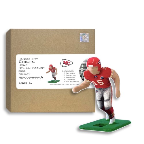 Kansas City Chiefs NFL Home Uni-Forms, 11 Player Action Figure Kit, Primary 2007-