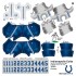 Indianapolis Colts NFL Away Uni-Forms, 11 Player Action Figure Kit, Primary 2002-