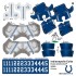 Indianapolis Colts NFL Home Uni-Forms, 11 Player Action Figure Kit, Primary 2002-