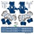 Indianapolis Colts NFL Home Uni-Forms, 11 Player Action Figure Kit, Primary 2002-