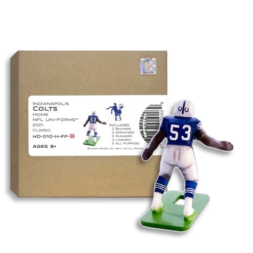 Indianapolis Colts NFL Home Uni-Forms, 11 Player Action Figure Kit, Classic 2021-