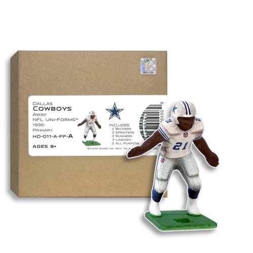 Dallas Cowboys NFL Away Uni-Forms, 11 Player Action Figure Kit, Primary 1996-