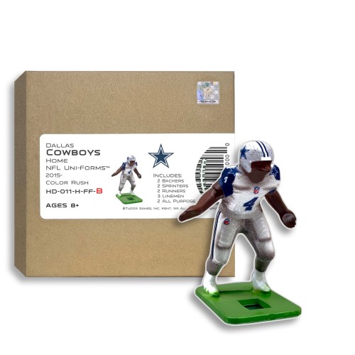 Dallas Cowboys NFL Home Uni-Forms, 11 Player Action Figure Kit, Color Rush 2015