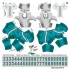 Miami Dolphins NFL Away Uni-Forms, 11 Player Action Figure Kit, Primary 2013-