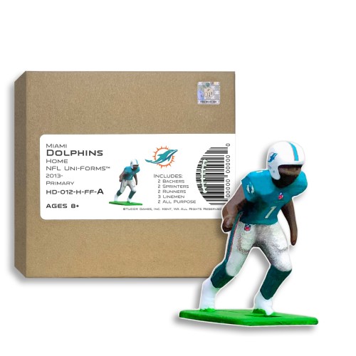 Miami Dolphins NFL Home Uni-Forms, 11 Player Action Figure Kit, Primary 2013-