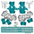 Miami Dolphins NFL Home Uni-Forms, 11 Player Action Figure Kit, Primary 2013-