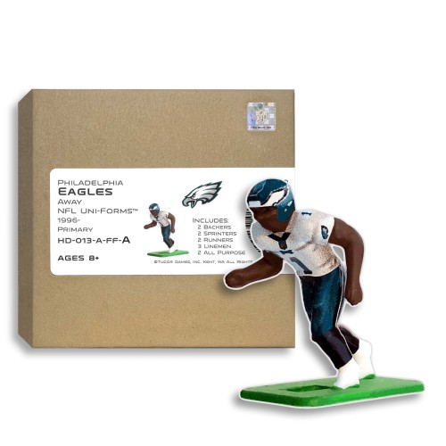 Philadelphia Eagles NFL Away Uni-Forms, 11 Player Action Figure Kit, Primary 1996-