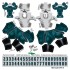 Philadelphia Eagles NFL Away Uni-Forms, 11 Player Action Figure Kit, Primary 1996-