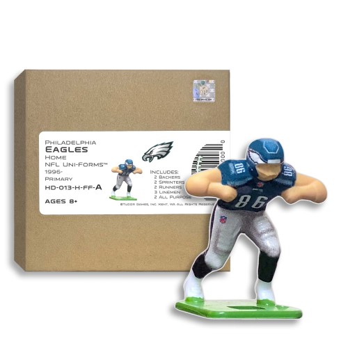 Philadelphia Eagles NFL Home Uni-Forms, 11 Player Action Figure Kit, Primary 1996-