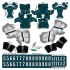 Philadelphia Eagles NFL Home Uni-Forms, 11 Player Action Figure Kit, Primary 1996-