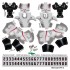 Atlanta Falcons NFL Away Uni-Forms, 11 Player Action Figure Kit, Primary 2020-