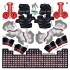 Atlanta Falcons NFL Home Uni-Forms, 11 Player Action Figure Kit, Classic 2022-