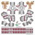 San Francisco 49ers NFL Away Uni-Forms, 11 Player Action Figure Kit, Classic 2018-