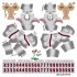 San Francisco 49ers NFL Away Uni-Forms, 11 Player Action Figure Kit, Classic 2018-