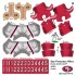 San Francisco 49ers NFL Home Uni-Forms, 11 Player Action Figure Kit, Classic 2021-