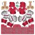 San Francisco 49ers NFL Home Uni-Forms, 11 Player Action Figure Kit, Classic 2021-