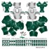 New York Jets NFL Away Uni-Forms, 11 Player Action Figure Kit, Primary 2019-2023