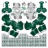 New York Jets NFL Away Uni-Forms, 11 Player Action Figure Kit, Primary 2019-2023