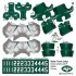 New York Jets NFL Home Uni-Forms, 11 Player Action Figure Kit, Primary 2019-2023