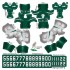 New York Jets NFL Home Uni-Forms, 11 Player Action Figure Kit, Primary 2019-2023