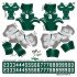 New York Jets NFL Home Uni-Forms, 11 Player Action Figure Kit, Primary 2019-2023