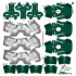 New York Jets NFL Home Uni-Forms, 11 Player Action Figure Kit, Primary 2019-2023