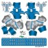 Detroit Lions NFL Home Uni-Forms, 11 Player Action Figure Kit, Primary 2017-2023