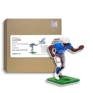 Detroit Lions NFL Home Uni-Forms, 11 Player Action Figure Kit, Classic 2017-