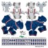 New England Patriots NFL Away Uni-Forms, 11 Player Action Figure Kit, Primary 2020-