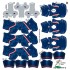 New England Patriots NFL Home Uni-Forms, 11 Player Action Figure Kit, Primary 2020-