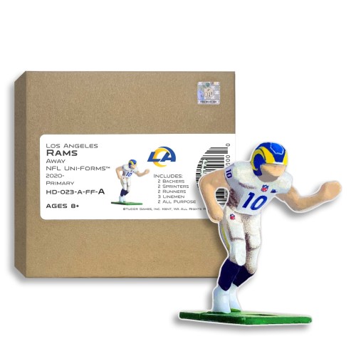 Los Angeles Rams NFL Away Uni-Forms, 11 Player Action Figure Kit, Primary 2020-