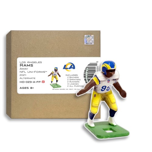 Los Angeles Rams NFL Away Uni-Forms, 11 Player Action Figure Kit, Primary 2020-