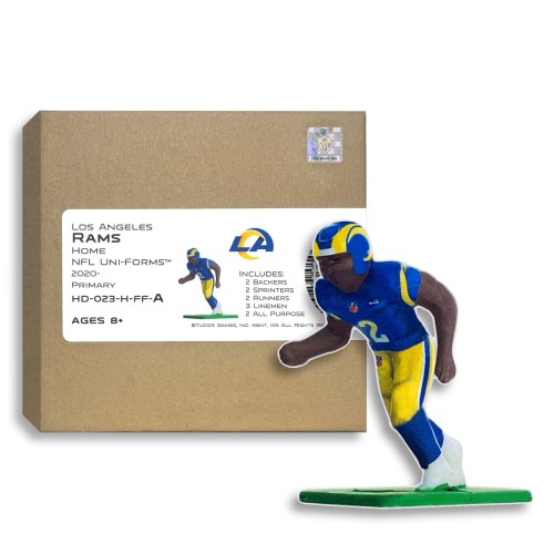 Los Angeles Rams NFL Home Uni-Forms, 11 Player Action Figure Kit, Primary 2020-