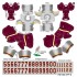 Washington Football Team NFL Away Uni-Forms, 11 Player Action Figure Kit, Alternate 2020-