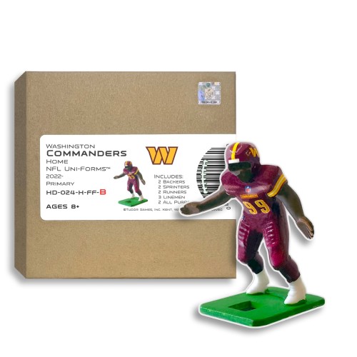 Washington Commanders NFL Home Uni-Forms, 11 Player Action Figure Kit, Primary 2022-