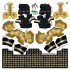 New Orleans Saints NFL Home Uni-Forms, 11 Player Action Figure Kit, Classic 2022-