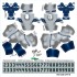 Seattle Seahawks NFL Away Uni-Forms, 11 Player Action Figure Kit, Alternate 2012-