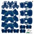 Seattle Seahawks NFL Home Uni-Forms, 11 Player Action Figure Kit, Primary 2012-