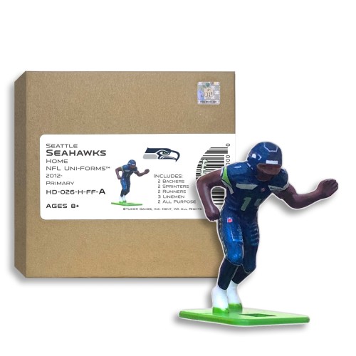 Seattle Seahawks NFL Home Uni-Forms, 11 Player Action Figure Kit, Primary 2012-