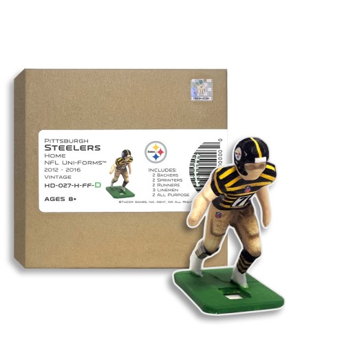 Pittsburgh Steelers NFL Home Uni-Forms, 11 Player Action Figure Kit, Vintage 2012-2016