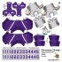 Minnesota Vikings NFL Away Uni-Forms, 11 Player Action Figure Kit, Primary 2006-