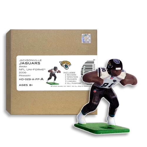 Jacksonville Jaguars NFL Away Uni-Forms, 11 Player Action Figure Kit, Primary 2018-