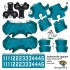 Jacksonville Jaguars NFL Home Uni-Forms, 11 Player Action Figure Kit, Color Rush 2020-