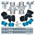 Carolina Panthers NFL Away Uni-Forms, 11 Player Action Figure Kit, Primary 2019-