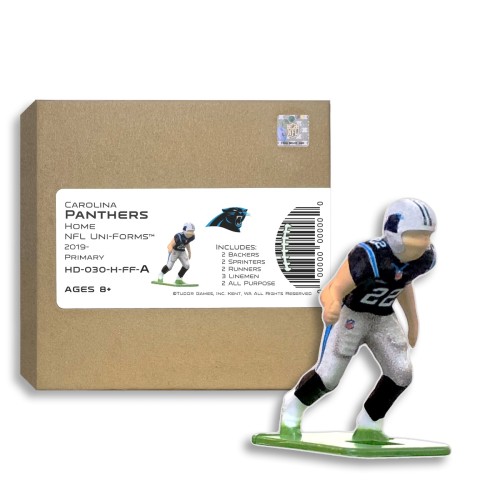 Carolina Panthers NFL Home Uni-Forms, 11 Player Action Figure Kit, Primary 2019-