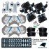 Carolina Panthers NFL Home Uni-Forms, 11 Player Action Figure Kit, Primary 2019-