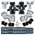 Carolina Panthers NFL Home Uni-Forms, 11 Player Action Figure Kit, Primary 2019-