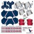 Houston Texans NFL Away Uni-Forms, 11 Player Action Figure Kit, Primary 2000-2023