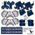 Houston Texans NFL Home Uni-Forms, 11 Player Action Figure Kit, Primary 2000-2023